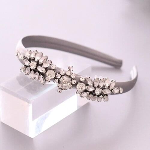 100% Handmade Crystal Rhinestone Baroque Headbands Headpiece Tiaras And Crowns Bride Hair Accessories Women Wedding Hair Jewelry