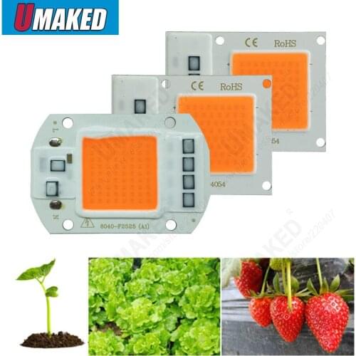 5Pcs Hot Sell AC220v Real Full Spectrum 380-840nm Indoor Instead Sunlight Actual Power 20W 30W 50W DIY LED Grow Light Chip