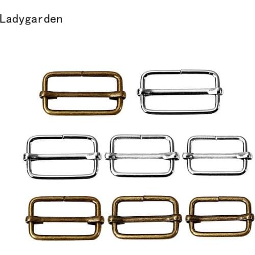 5PCS Metal Adjustable Square Ring Buckles Garment Belt DIY Needlework Luggage Sewing Handmade Bag Purse Buttons