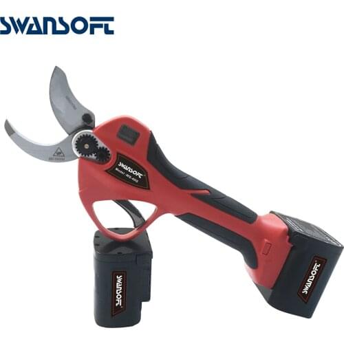 SWANSOFT battery pruning shears LED 40MM Brushless Motor Electric Pruning Shears Electric Pruner