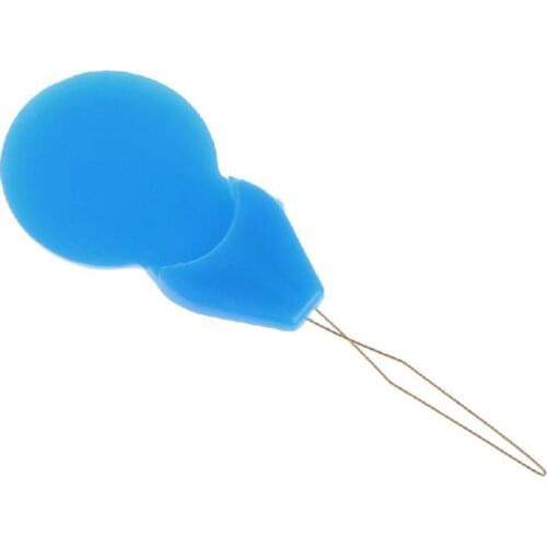 Calabash Shape Beading Needles Threading String Tool Plastic Calabash Shape Bigbeads Needle For Beads Earring Jewelry Findings