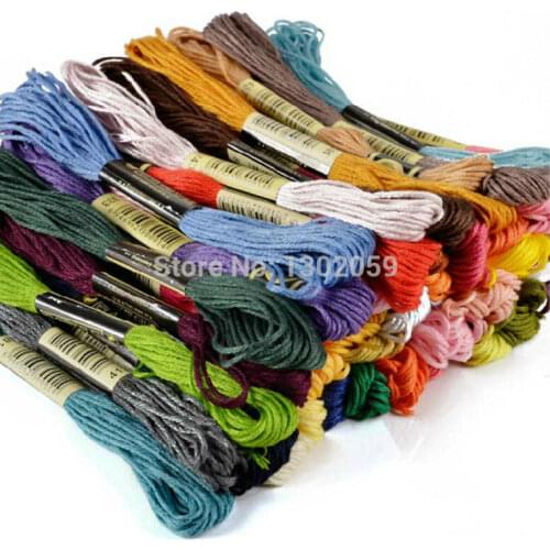 Fast Shipping Total 447X4=1788 Skein Cross Stitch Floss Embroidery Thread +100 Pieces Of Needle