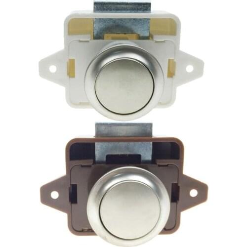 Camper Car Push Lock Zinc Alloy RV Caravan Boat Motor Home Office Cabinet Drawer Latch Button Locks for Furniture Hardware