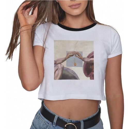 David Michelangelo Summer Aesthetic Short Sleeve fashion Printed pattern Funny Harajuku tshirt women vintage Tank Tops clothes