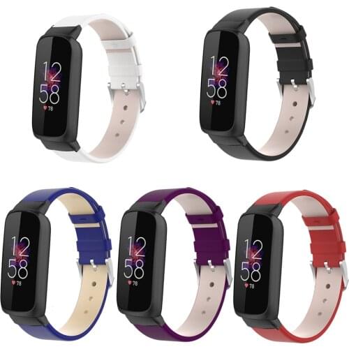 For Fitbit Luxe Band Leather Watch Strap Sports Wristband Sweat Resistant Replacement Parts