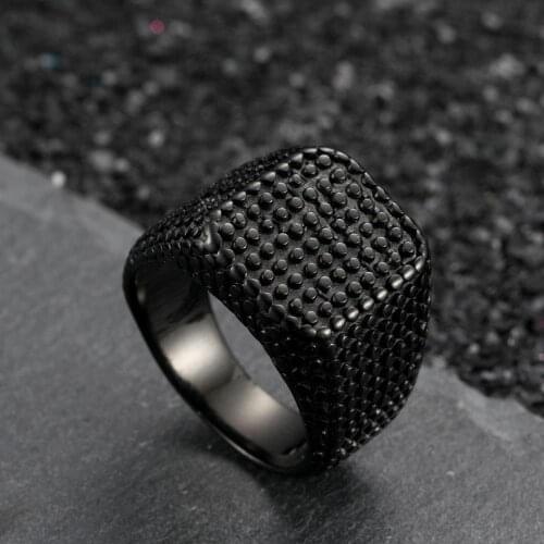 European and American new domineering point-shaped mens ring titanium steel retro trend fashion jewelry ring