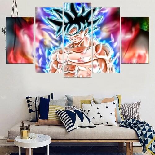 5 Pieces Wall Art Canvas Painting Animation Character Poster Modern Home Decoration Abstract Living Room Modular Pictures
