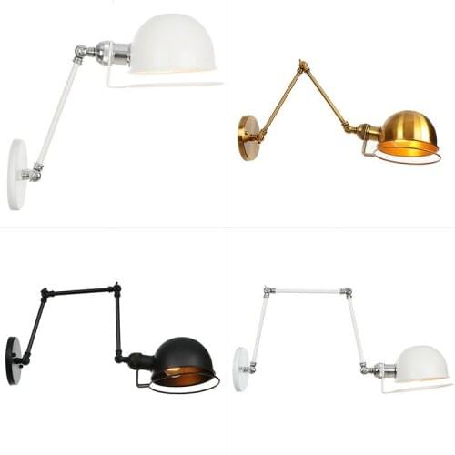 Ways country personality lighting lamps and lanterns learning LED wall lamp, wrought iron RH long arm decoration