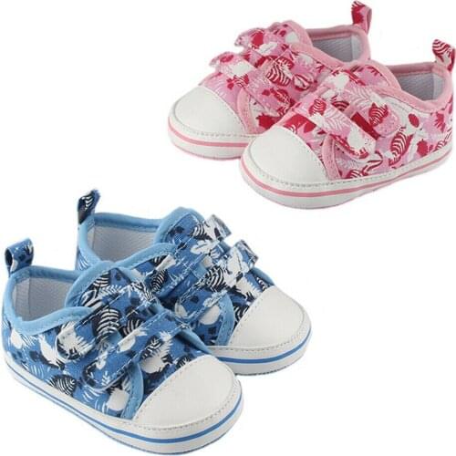 NEW Infant Newborn Baby Boys Girls Cute Canvas Prewalker Trainers Printing Shoes Newborn Infant Baby Girls Floral