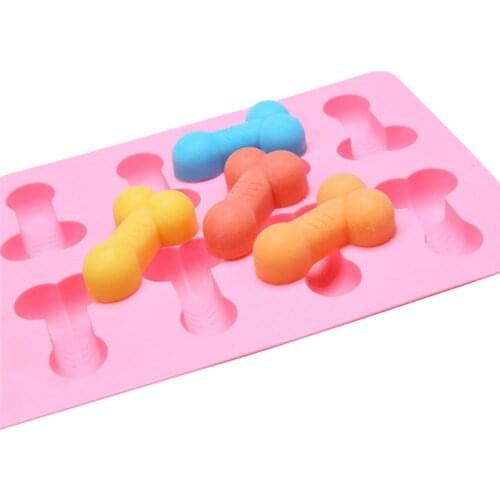 Sexy Penis Cake Mold For Soap, Birthday Fondant Cake, Chocolates, Ice and Soap 8 Penis Shape Cake Mold dick Ice Cream Creative