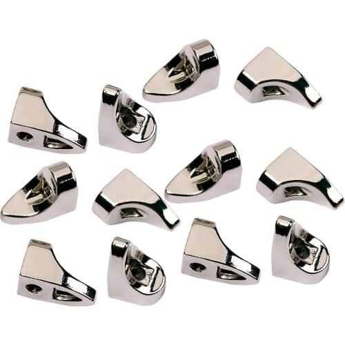 Practical 12Pcs/Pack Zinc Alloy Banjos Brackets Chrome Musical Instrument Parts