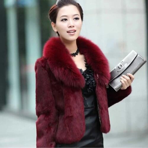 Qpipsd Red Fur Coats