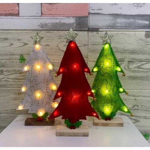 Christmas Tree New Years Mini Christmas Tree Desktop Decor Small Light Mini Led Desktop Merry Christmas Party Decoration