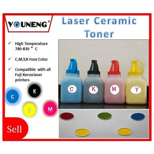 Compatible laser ceramic toner for xerox 6510 6500 215 color copier,ceramic toner powder CMYK 50g/color 200g