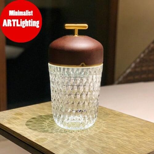 Smart Minimalist style Saint Crystal Modern Bedside Table Lamp For Bedroom Atmosphere Light Pot Desk Lamp acrylic lamp