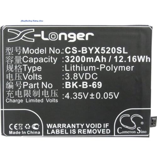 Cameron Sino High Quality 3200mAh Battery BK-B-69 for BBK Xplay 3S, Xplay X520A, Xplay X520L