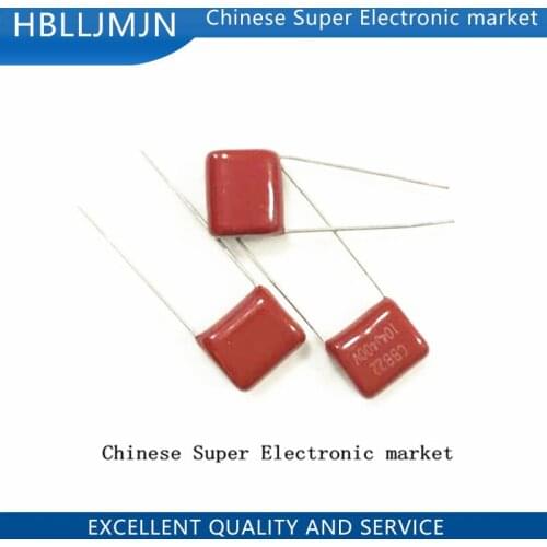 20PCS 400V104J Pitch 10mm 0.1UF 100NF 400V 104 CBB Polypropylene film capacitor