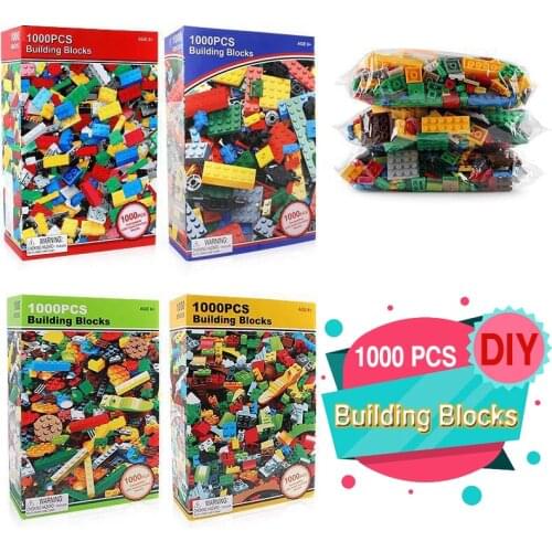 1000 pcs building block bulk sets urban creative Classic Creator building block assembled childrens educational DIY toys