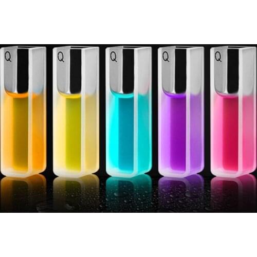 2Pcs 10mm Path Length JGS-1 Quartz Cuvette Cell FTransparent surface: 2