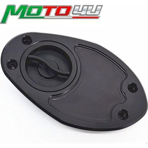 CNC Aluminum Motorcycle Fuel Gas Cap Tank Cap Cover For DUCATI 749 999 749S 749R 999S 999R Black