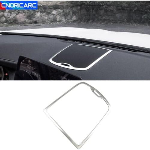 Stainless Steel Car Console Dashboard Audio Speaker Frame Decoration Cover Trim For BMW X3 G01 X4 G02 Interior Accessories