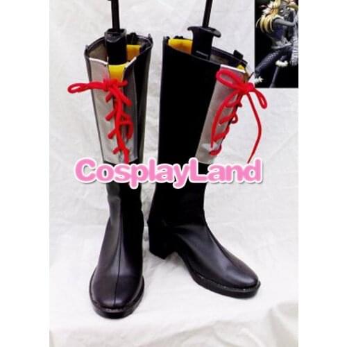D Gray-Man Jasdevi Lace up Cosplay Boots Shoes Anime Party Cosplay Show Boots Custom Made for Adult Men Shoes
