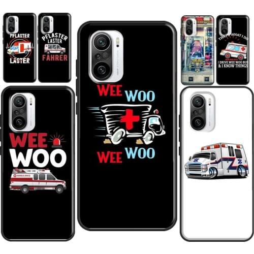 Ambulance EMS EMT Paramedic For POCO F3 M3 POCO X3 Pro Case For Xiaomi Mi 11 Lite Note 10 Mi 9T 10T Pro Back Cover
