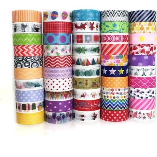 6pcs DIY Decoration Christmas Cartoon Environmental Protection Washi Tape 6 Items A Pack
