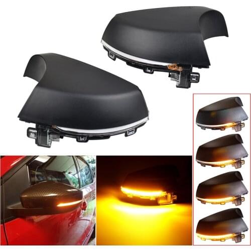 For Volkswagen VW Polo MK5 6R 6C 2009 -2017 LED Dynamic Turn Signal Light Side Mirror Repeater Indicator Sequential Blinker