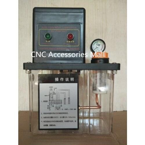 2L 220V AC Electric Auto Lubrication Pump CNC Engraving Router machine Automatic Oil Pump