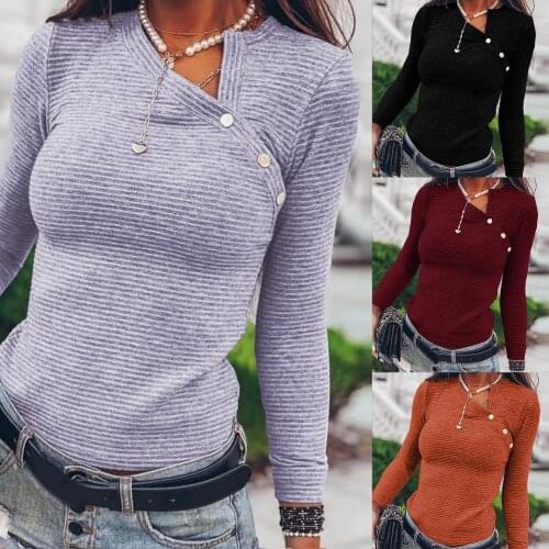 2020 Autumn Winter Women Fashion Slant Collar Stripes Pullover Top Womens Clothing футболка женская ropa mujer