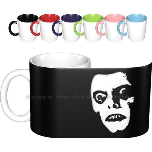 Pazuzu Ceramic Mugs Coffee Cups Milk Tea Mug Exorcist The Exorcist Pazuzu Face Scary Spooky Creepy Demon Satan Horror Movie