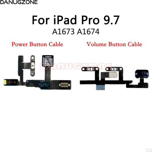 Power Button Switch Volume Button Mute On / Off Flex Cable For iPad Pro 9.7 A1673 A1674