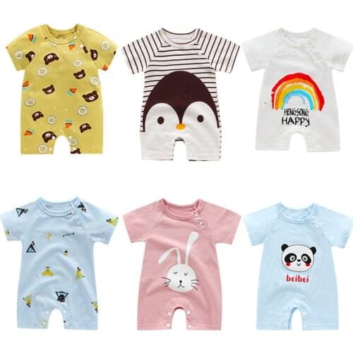 ZAFILLE Baby Bear Romper Cute Clothes For Newborns Cartoon Infant Jumpsuit Summer Girl Baby Sleepwear For Newborns Pajamas