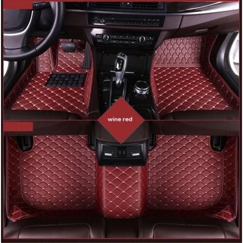 Custom car floor mat for HYUNDAI Grand SantaFe H-1 Wagon New SantaFe ROHENS COUPE Azera VERACRUZ matrix car mats car styling