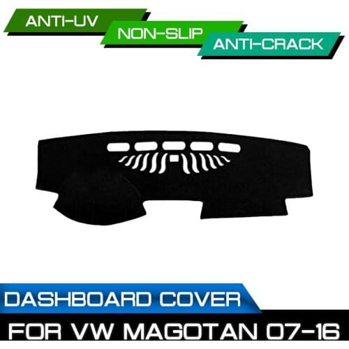 Car Dashboard Mat for Volkswagen Magotan 2007 2008 2009 2010 2011-2016 Anti-dirty Non-slip Dash Cover Mat UV Protection Shade