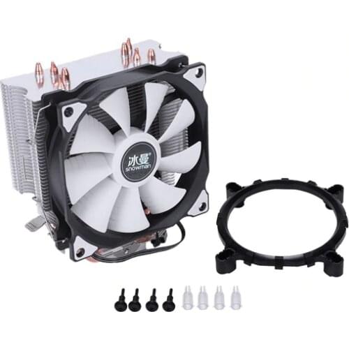 SNOWMAN MT-4 CPU Cooler Master 5 Direct Contact Heatpipes Freeze Tower Cooling System CPU Cooling Fan with PWM Fans