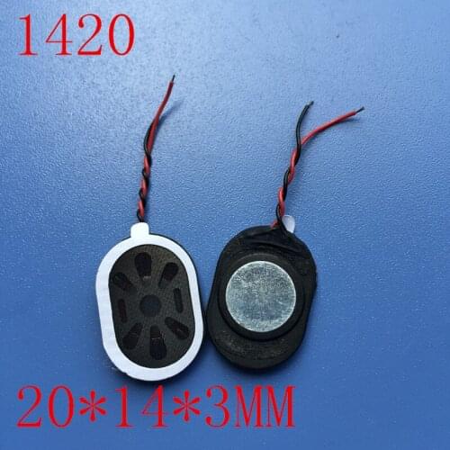New Ultra-thin mini sound speaker 8 ohms 1 watt 8R 1W speaker 1420 20*14mm thick 3mm Loudspeaker