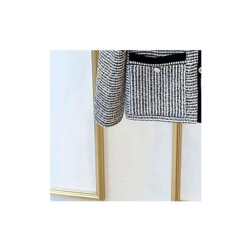 2021 Spring and Summer New Commuter Color Tweed V-neck Single-breasted Cardigan Jacket