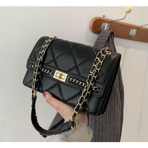 2021 New High Quality Womens Casual Crossbody Bag Solid Color PU Leather Fashion Ladies Shoulder Bag Messenger Bag Hand Bag