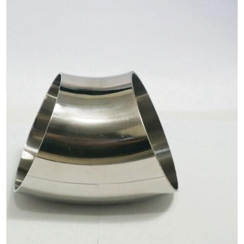 102mm O/D 304 Stainless Steel Sanitary Weld 45 Degree Elbow Pipe Fitting