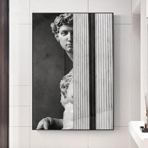 David Sculpture Canvas Art Posters And Prints Nordic Statue of David Wall Art Pictures Modern Canvas Paintings On The Wall Decor