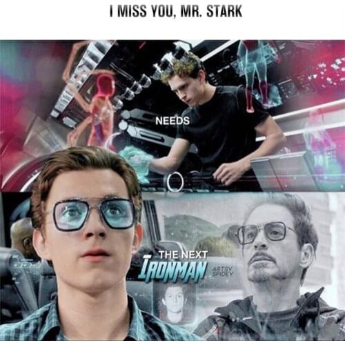 Superhero Tom Holland Style Peter Parker Edith Sunglasses Tony Stark Bike Bicycle Glasses Eyewear Iron-Man Sun Glasses Goggles