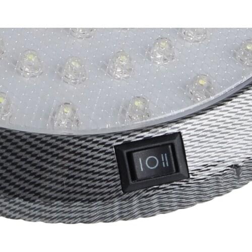 1Pc Car Vehicle 12V 46-LED Interior Indoor Roof Ceiling Dome Light White Lamp R3MD