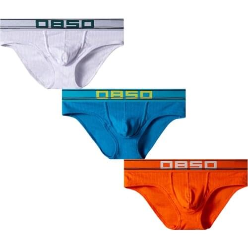 3 PCS/Lot Men Briefs Man Underwear Set Sexy Gay Underpants Male Cotton Panties Breathable Mens Underware Wholesale Free Ship