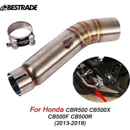 Motorcycle Exhaust Middle Connect Link Pipe Slip 51mm For Honda CBR500 CBR500R CB500F CB500X 2013 2014 2015 2016 2017 2018 2019