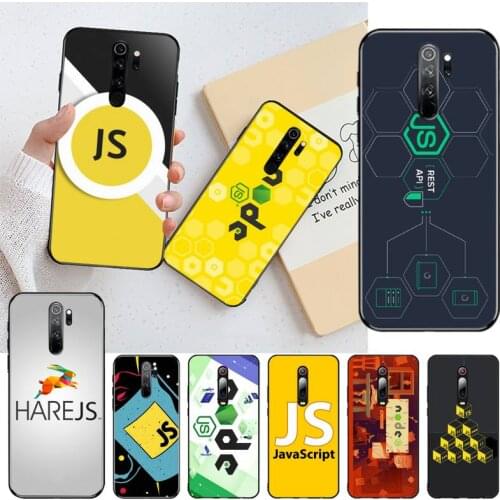 YJZFDYRM NodeJS JavaScript Custom Soft Phone Case for Redmi Note 9 8 8T 8A 7 6 6A Go Pro Max Redmi 9 K20