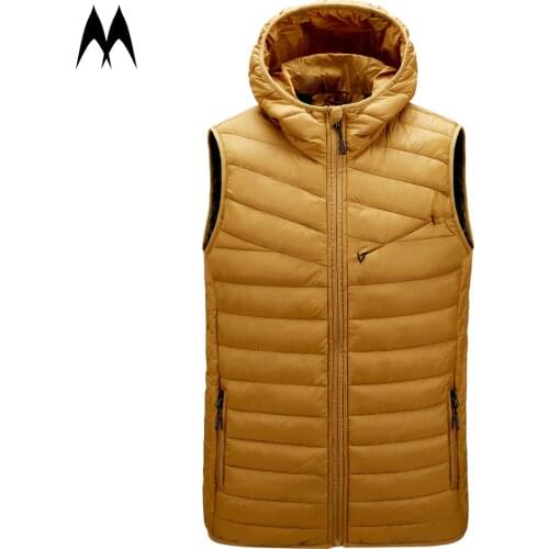 Puffer Vest Jacket Men 2020 Brand New Thick Waistcoat Winter Jackets Coats Men Hooded Down Coat Designer Jacket Men Clothing