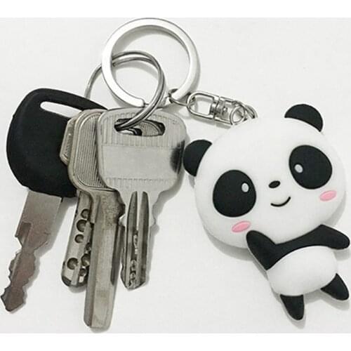3pcs/lot Panda Keychain Lovely Cute Key Chain for Women Men Key Friends Ring Accessories Kawaii Door Key Pendant for Girls