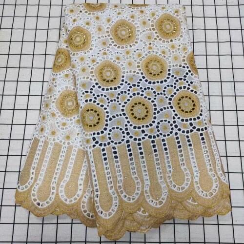 5yards swiss lace fabric african lace faric 2021 high quality fashion embroidery dry cotton lace swiss voile lace